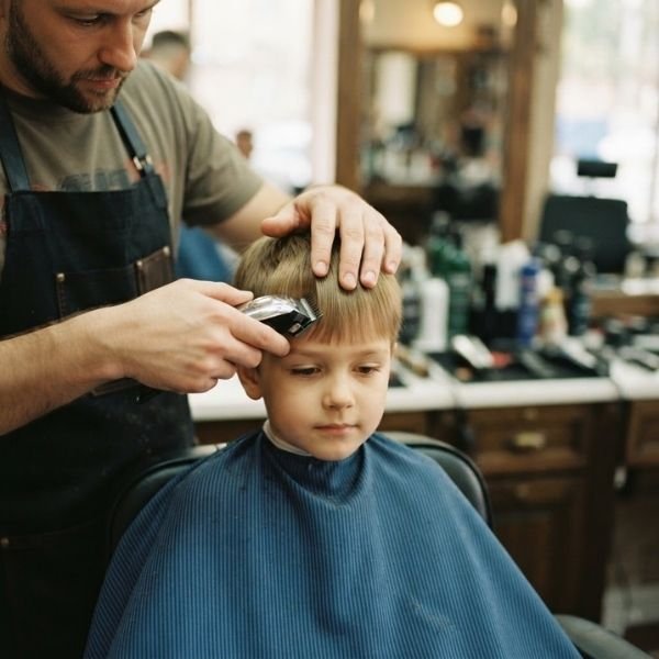 2. Letting the Barber Guard-Cut the Fringe