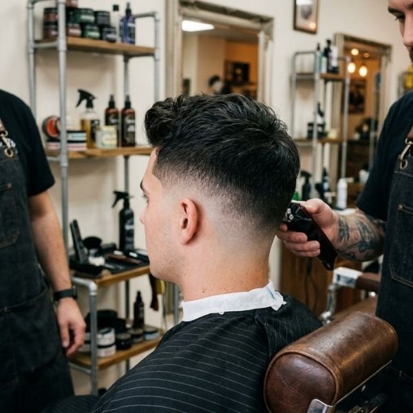 4. Choose a classic mid fade rather than a mid taper