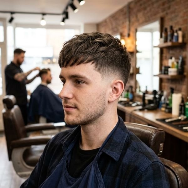 24. French Crop Low Taper for Fine Hair