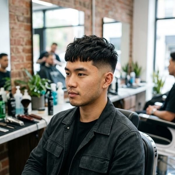 29. French Crop Low Fade for Asian Hair