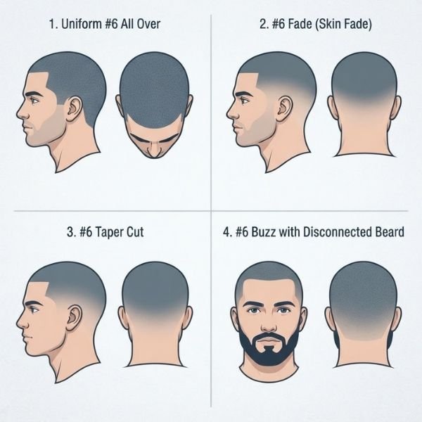 #6 Buzz Cut Style Variations