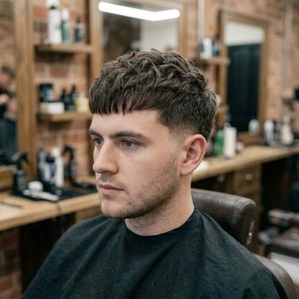 6. Short Textured French Crop Mid Fades
