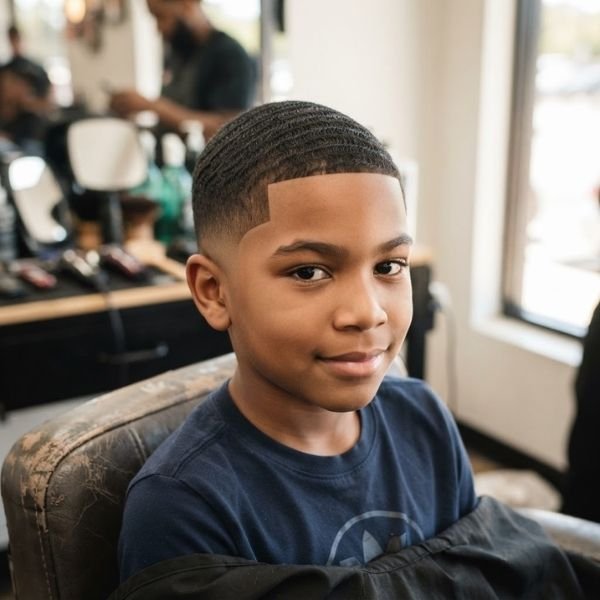 8. Mid Taper Fade with Waves