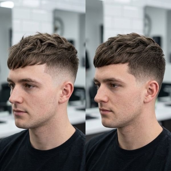 French Crop Low Fade vs French Crop Low Taper