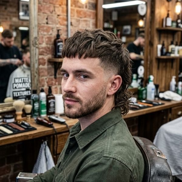 French Crop Mullet Hairstyles for Men