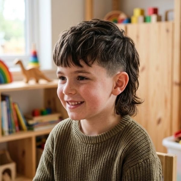 French Crop Mullet for Kids
