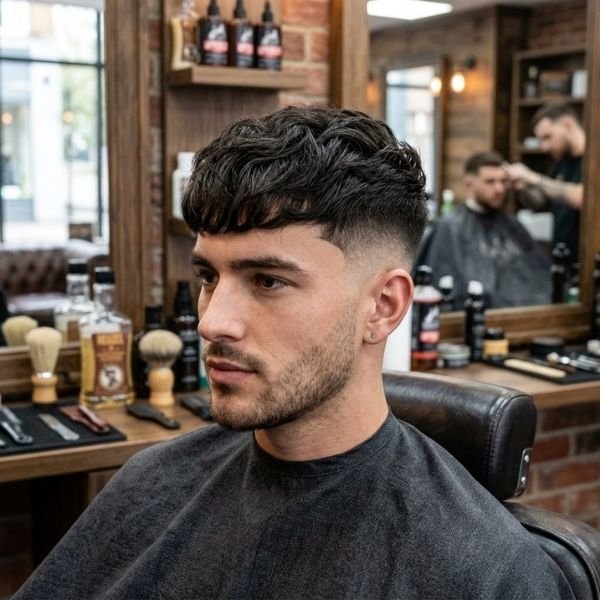 Long French Crop Mid Fade