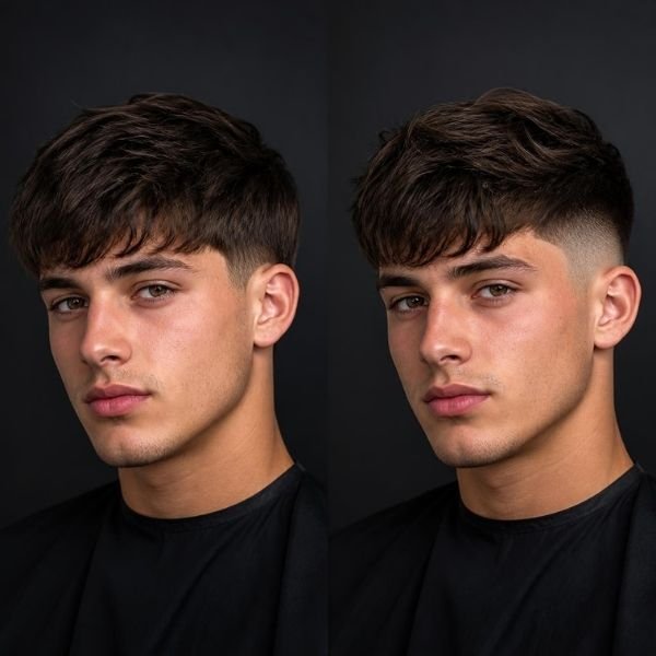 Low Taper Fade vs Mid Taper for Textured Fringe